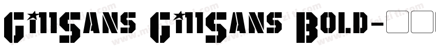 Gi11Sans Gi11Sans Bold字体转换